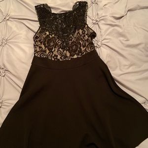 Black lace dress